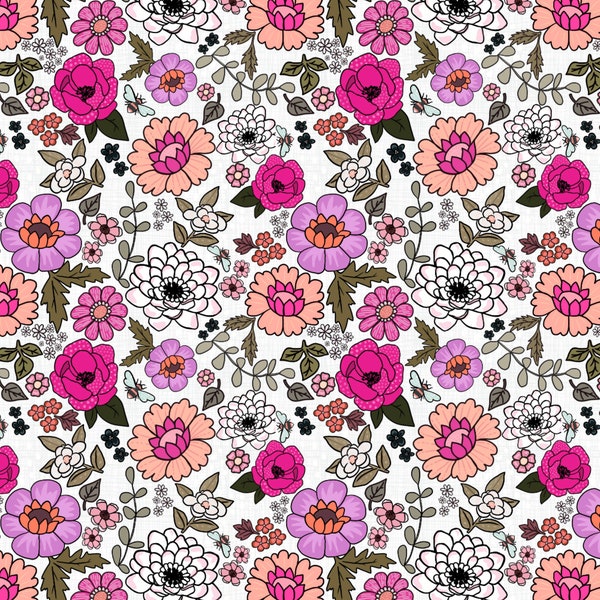 Retro florals,80s florals,cute floral,Fabric design, Seamless Pattern, Surface Pattern, Digital Download, Commercial Licence, Non-Exclusive.