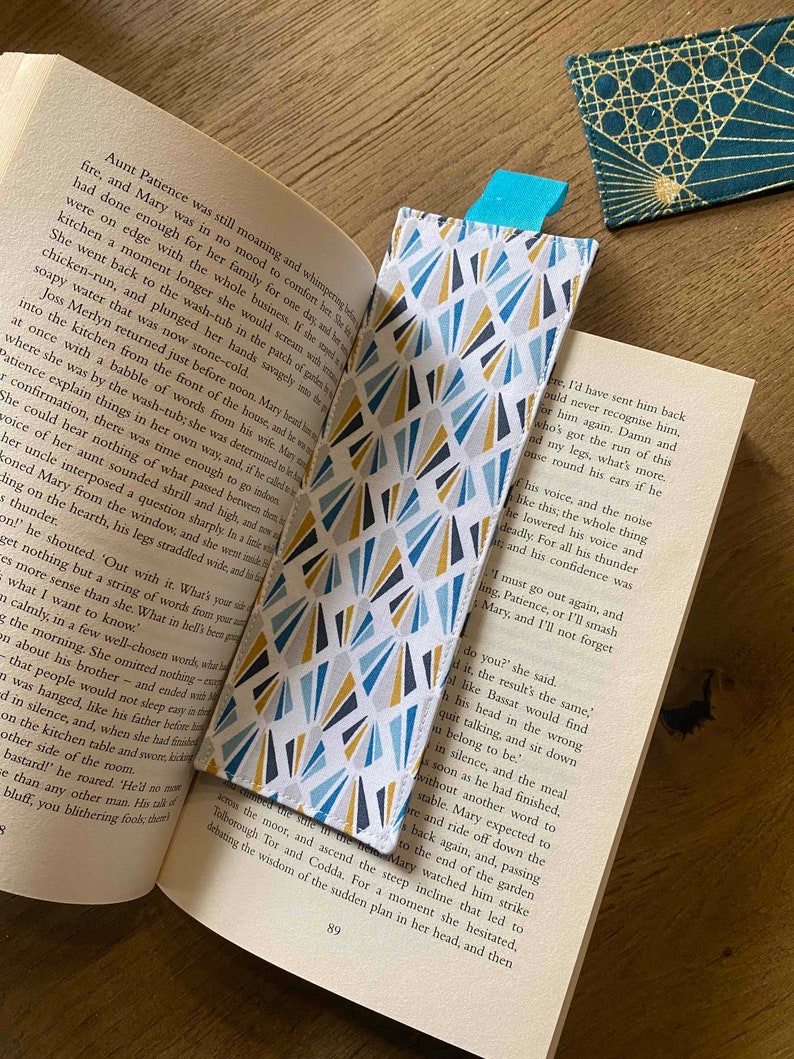Handmade Fabric Bookmarks Etsy