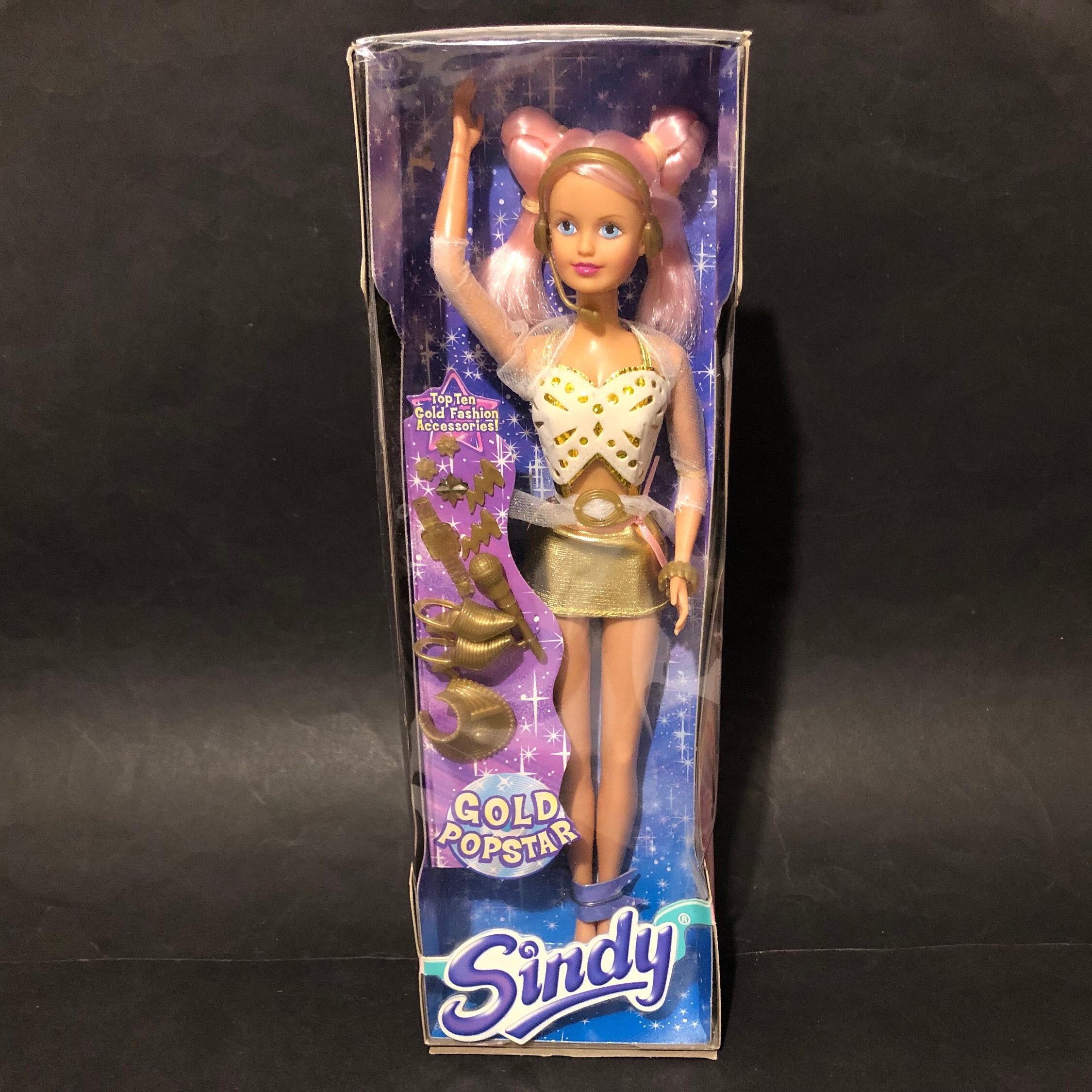 Sindy Gold Popster With Gold Fashion Accessories Made by Vivid