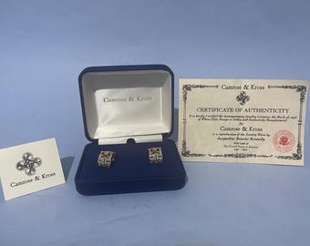 Jacqueline Bouvier Kennedy reproduction clip on earrings with COA and Gift box made by Camrose & Kross