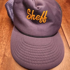 Vintage Snapback Trucker Hat &quot;Sheff&quot;