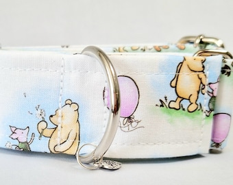 Winnie the pooh martingale dog collars.