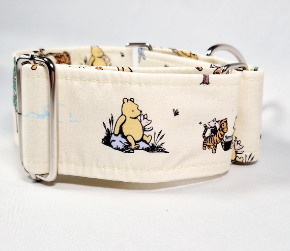 Winnie the pooh martingale dog collars.