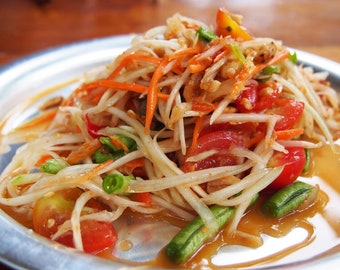 Som Tum instantané | Salade de papaye thaïlandaise à manger !!!