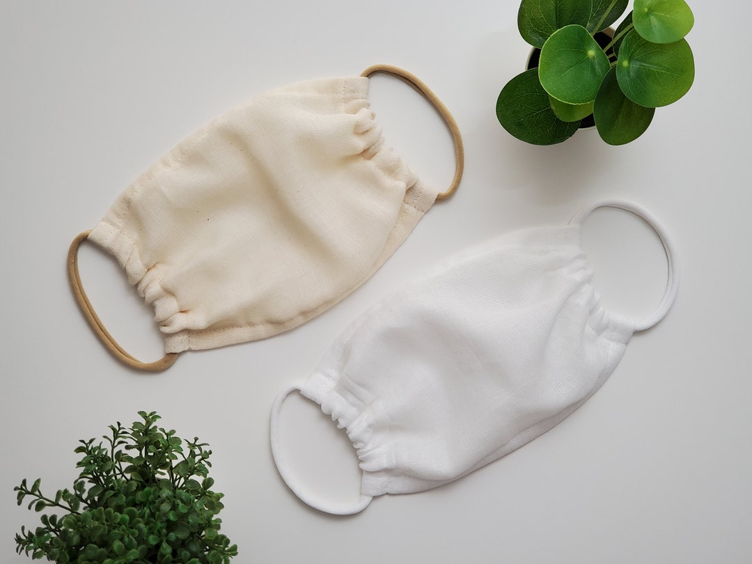 Cheesecloth Natural Color Mask Super Breathable, 100 Cotton