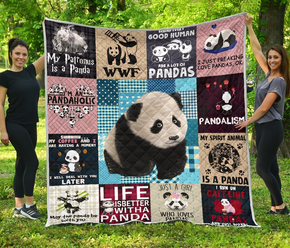 Giant Panda Quilt Animal Panda Quilt Blanket Perfect Gifts Etsy
