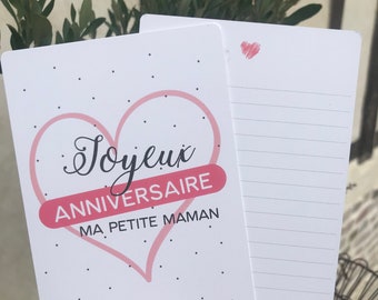 Carte D Anniversaire De Maman Etsy