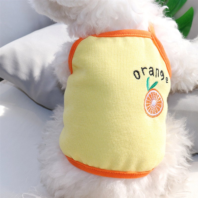 Strawberry Avocado Orange Summer Sleeveless Dog Clothes Cat | Etsy