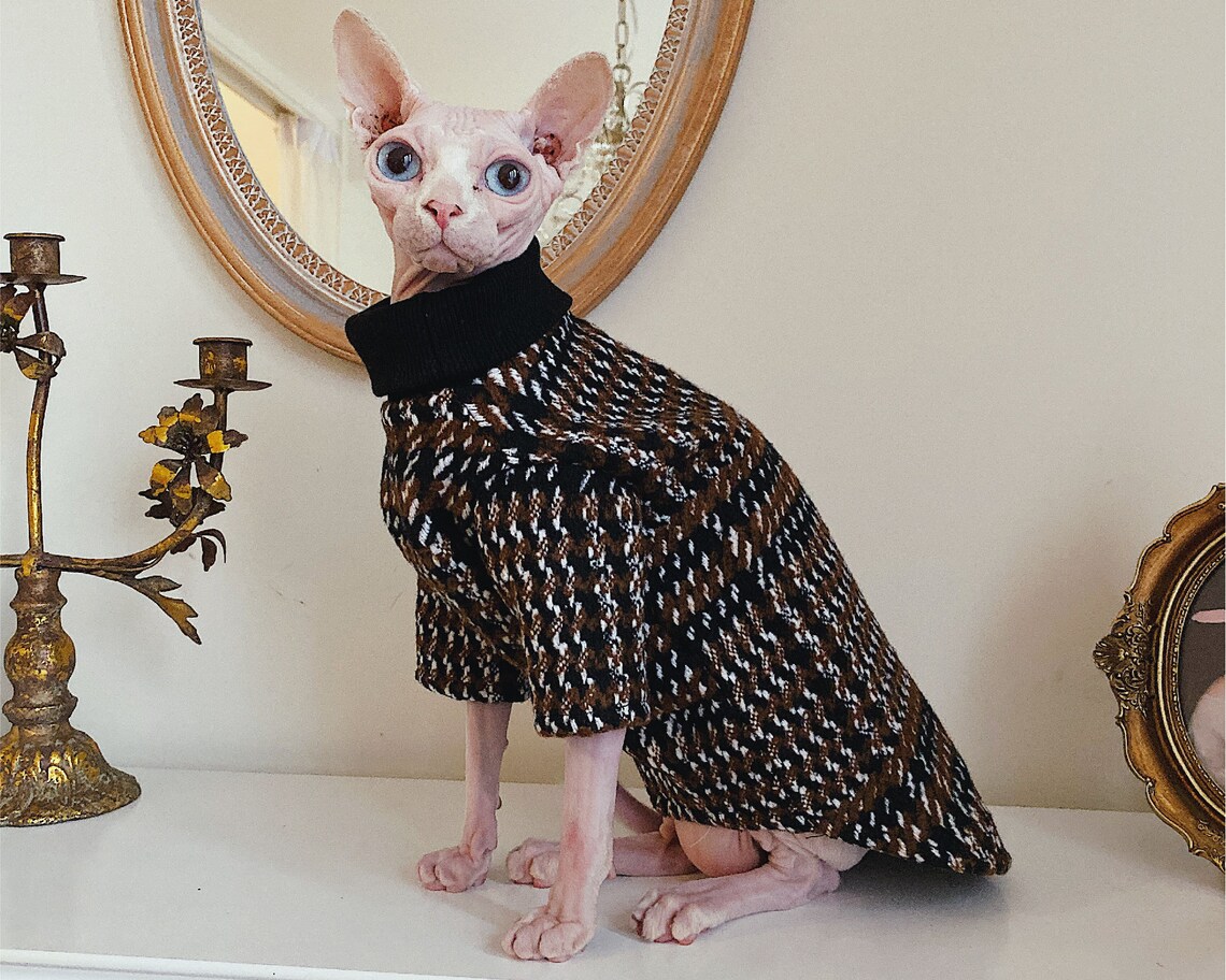 Sphynx Cat Clothes Pet Clothes Puppy Clothes Retro Classic Etsy