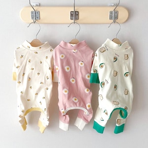 Breakfast Theme Egg Avocado Dog Clothes Puppy Clothes Dog Sweater Pet Tops Warm Clothing for Cats Dogs Puppy Kitten Pets Warm