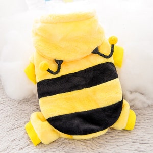 Personalized Bee Costume for Cats and Small Dogs Custom Name Embroidered Pet Costumes Custom Small Dogs Costume Custom Dog Animal Costume