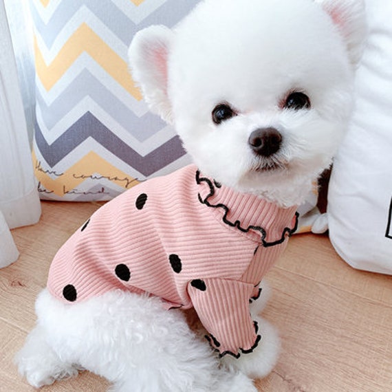  Puppy Dress Winter Designer Dog Clothes Cute Bow pet