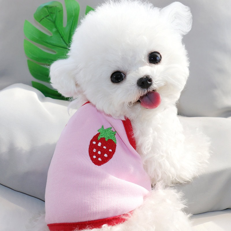 Pink Girl Dog Clothes Pet Cat Apparel Costume Puppy Summer Shirt Vest XS/S/M/L 