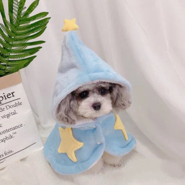 Fleece Cloak Pet Costumes Dog Clothes Puppy Clothes Dog Sweater Pet Tops Fall Winter Warm Clothing Cats Dogs Puppy Kitten Warm Pet Clothing