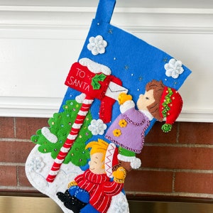 18&quot;- Bucilla Dear Santa Finished Stocking