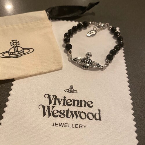 Vivienne Westwood Pearl Necklace Black - Etsy