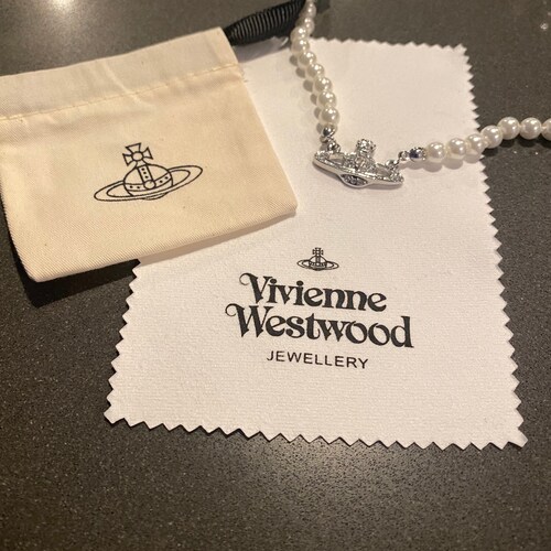 Vivienne Westwood Pearl Necklace Gold - Etsy