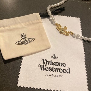 Vivienne Westwood Pearl Necklace Gold - Etsy