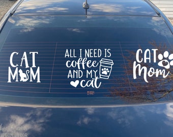 Cats Truck Spell LOVE Windshield Window Car Sticker Wall Decorative Decals Cats Truck Spell LOVE Windshield Window Car Sticker Wall Decorative Decals