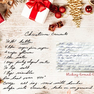 Convertir recetas manuscritas y más a archivos SVG, SVG convertido, SVG personalizado, regalo de Navidad escrito a mano, archivo de corte, trazado a mano, regalo de cumpleaños