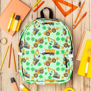 St. Patrick's Day Construction Seamless Pattern: Children's Fabric (Digital Download)