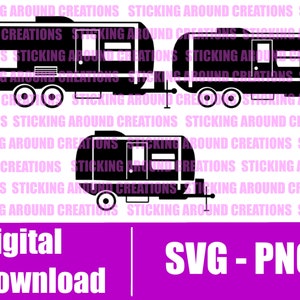 Camping Trailer Svg, Camper Bundle Svg, Cut Files, Camping Png, Gifts for Camper Owners, Gifts for Camping Lovers, Trailer Svg