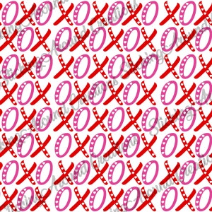 Valentines Day XOXO Seamless File, Digital Seamless Pattern, Sublimation Seamless Pattern, Birthday Gift For Everyone, Printable Background