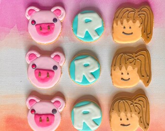 Love You Truck Loads Valentine Cookies Decorated Sugar Cookies Etsy - roblox cookies dump