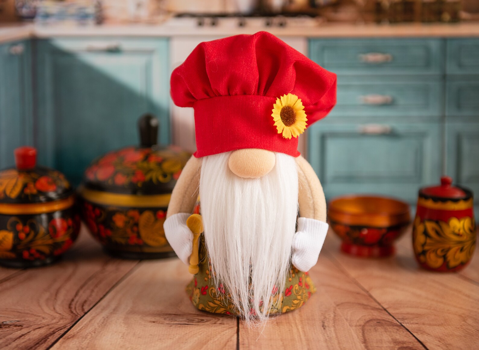Kitchen gnome chef. Farmhouse gnome for kitchen. Gnome kitchen | Etsy