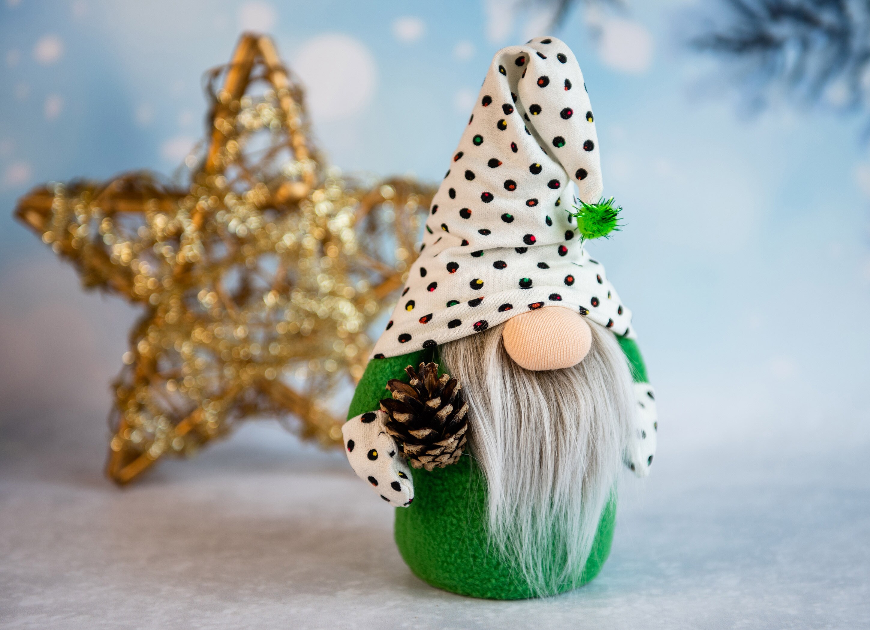 Christmas gnomes with pine cones rustic holiday decor Etsy