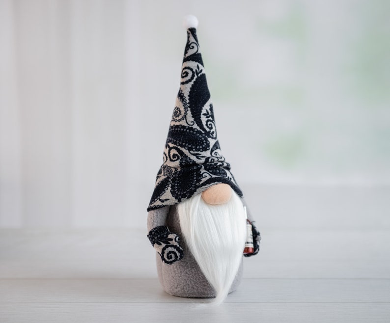 Happy Birthday Gnome Plush Grey Gnomes Elf On The Shelf Etsy