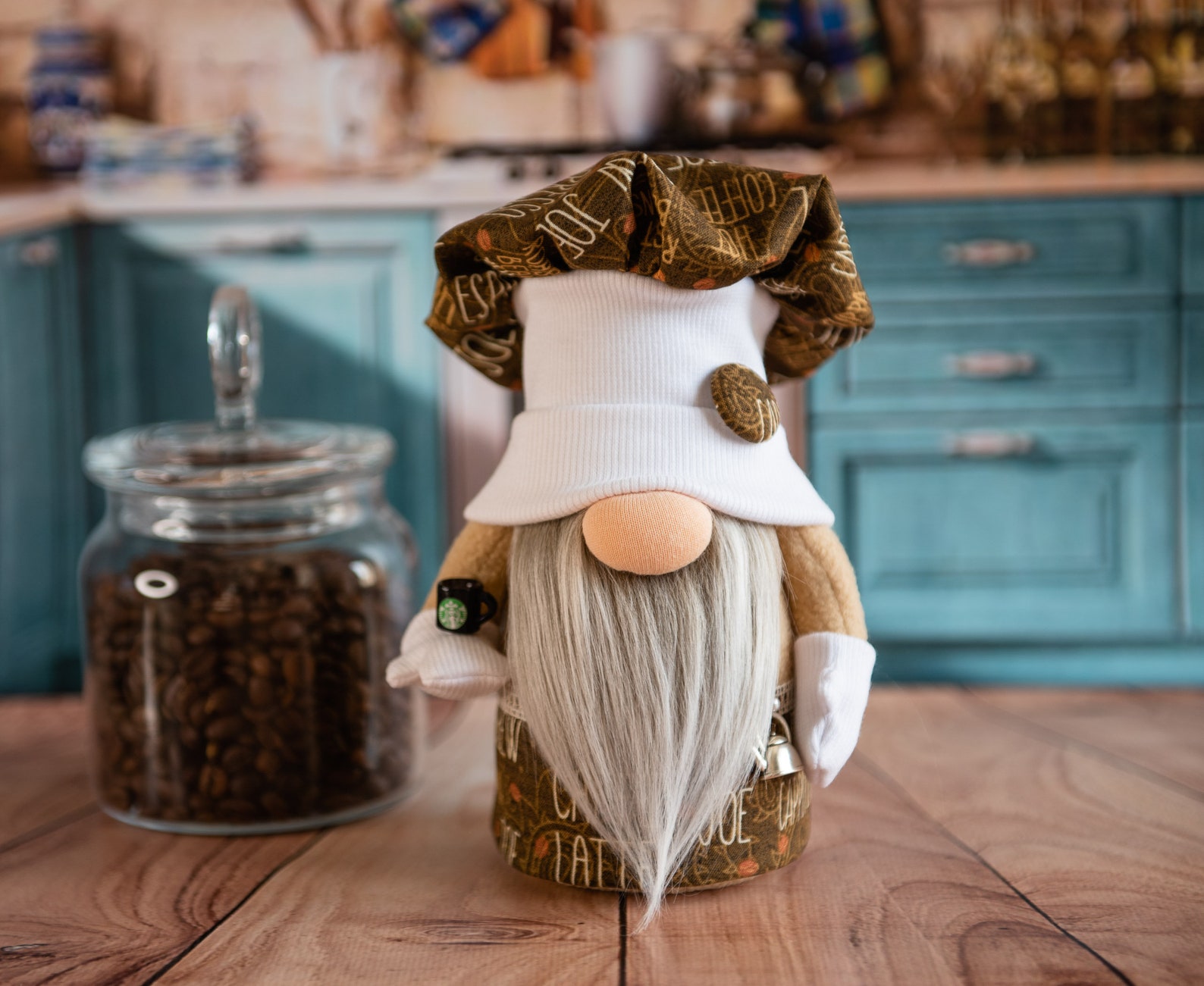 Coffee gnome decor coffee bar accessories gnome coffee cup  etsy