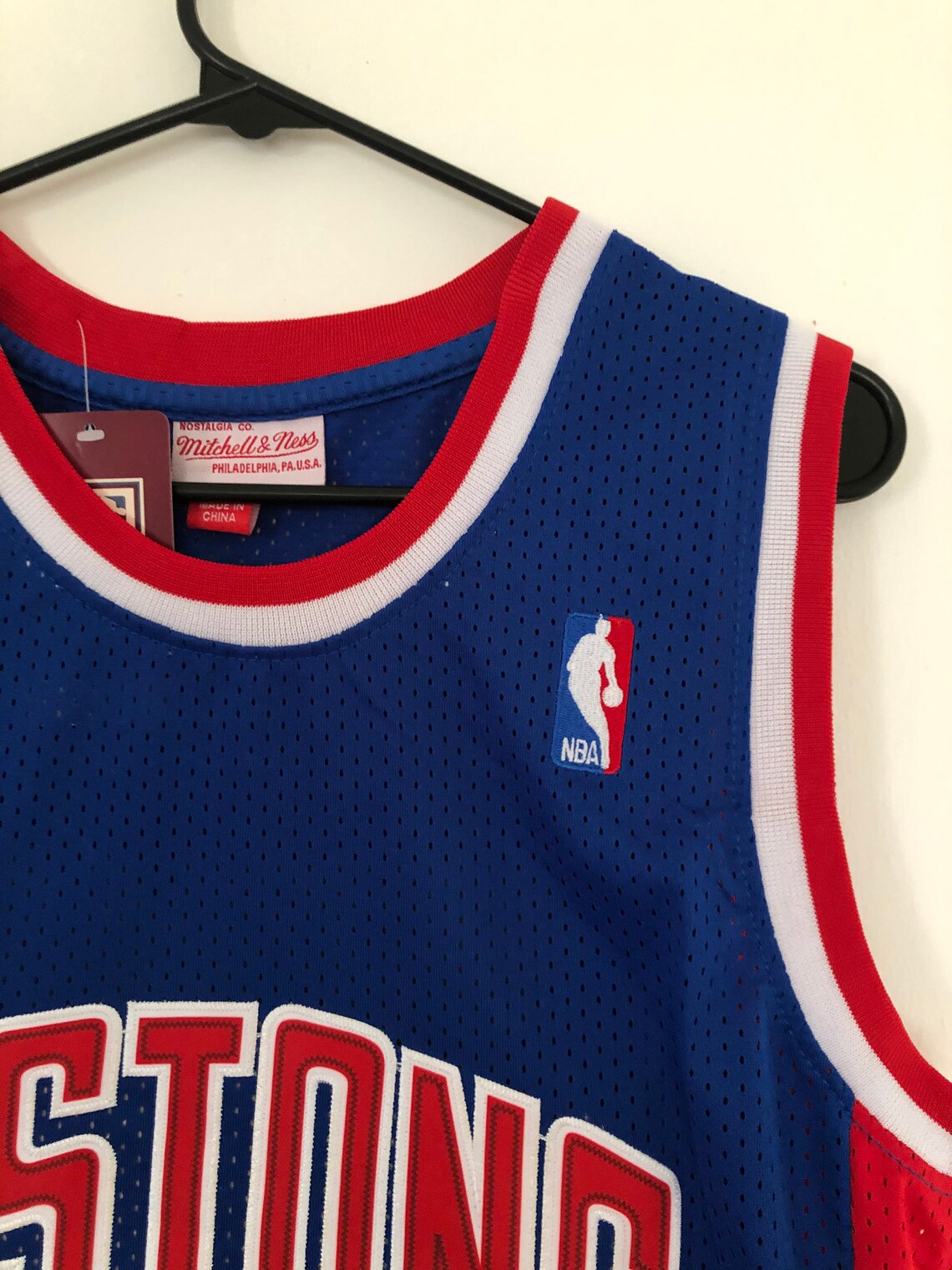 Retro Pistons NBA Jersey Thomas Etsy