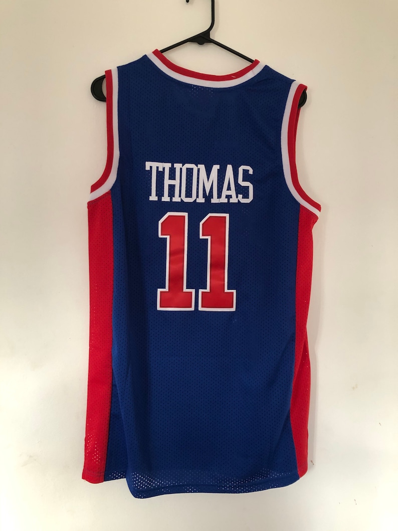 Retro Pistons NBA Jersey Thomas Etsy