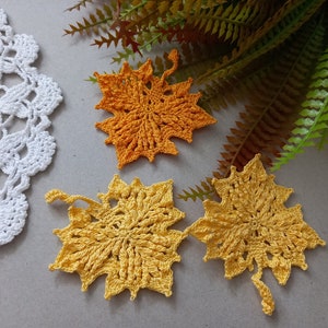 Made to order; Autumn fall leaf applique various colors