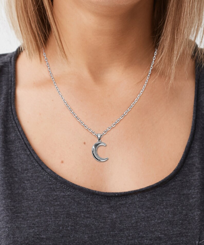 To My Wife Necklace I Love You To The Moon And Back Gift For Her Wife Cute Valentines Day Anniversary Present Silver Moon Pendant Jewelry