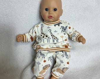 Ropa para muñecas de 36 cm. Conjunto de 2 piezas o pijama para muñecas de 36 cm.