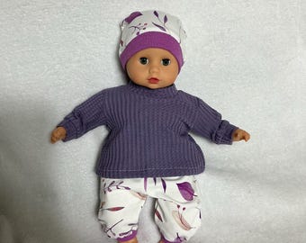 Ropa para muñecas de 33 cm. / Conjunto de 3 piezas para una muñeca de 33 cm. / Ropa para muñecas