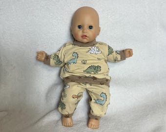 Ropa para muñecas de 36 cm / Conjunto de 2 piezas para muñecas o pijama para una muñeca de 36 cm.