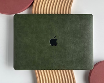 Funda rígida única verde vintage para MacBook Air 13 Macbook Pro 13 14 16 15 Air 13 12 pulgadas Laptop