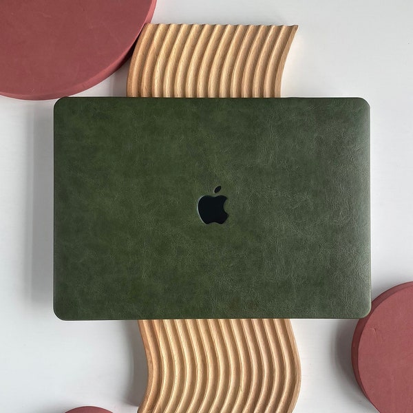 Étui rigide vert vintage unique pour MacBook Air 13, Macbook Pro 13 14 16 15 Air 13, ordinateur portable 12 pouces
