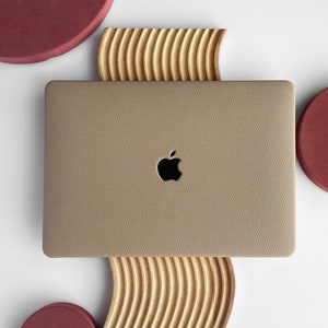 Custodia rigida in pelle Dune Tan per MacBook Air 13 Custodia Macbook Pro 13 14 16 15 Air 13 12 pollici Laptop 2022 M2 A2681 A2338