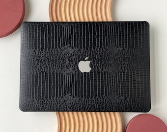 Luxury Black Leather Unique Hard Case Cover for MacBook Air 13 Macbook Pro 13 14 16 15 Air 13 12 inch Laptop cases