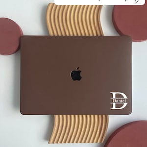 Custodia rigida in pelle marrone caffè per MacBook Air 13 Macbook Pro 13 14 16 15 Air 13 Laptop da 12 pollici M2-A2681 A2338