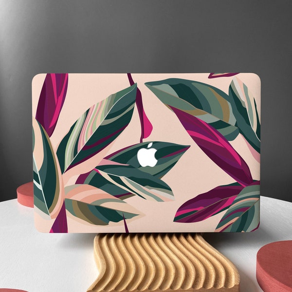 Tropical Leaves Shell Hard Case Cover for MacBook Air 13 Macbook Pro 13 16 15 Air 13 12 inch Laptop M2 Air A2681 A2338