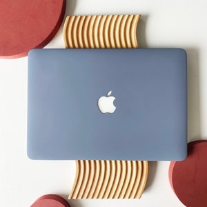 Custodia rigida con guscio blu pietra per MacBook Air 13 MacBook Pro 13 14 16 15 Air 13 Laptop da 12 pollici M2-A2681, A2338