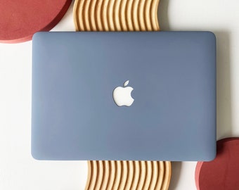 Stein blau Shell Hard Case Hülle für MacBook Air 13 MacBook Pro 13 14 16 15 Air 13 12 Zoll Laptop M2-A2681, A2338