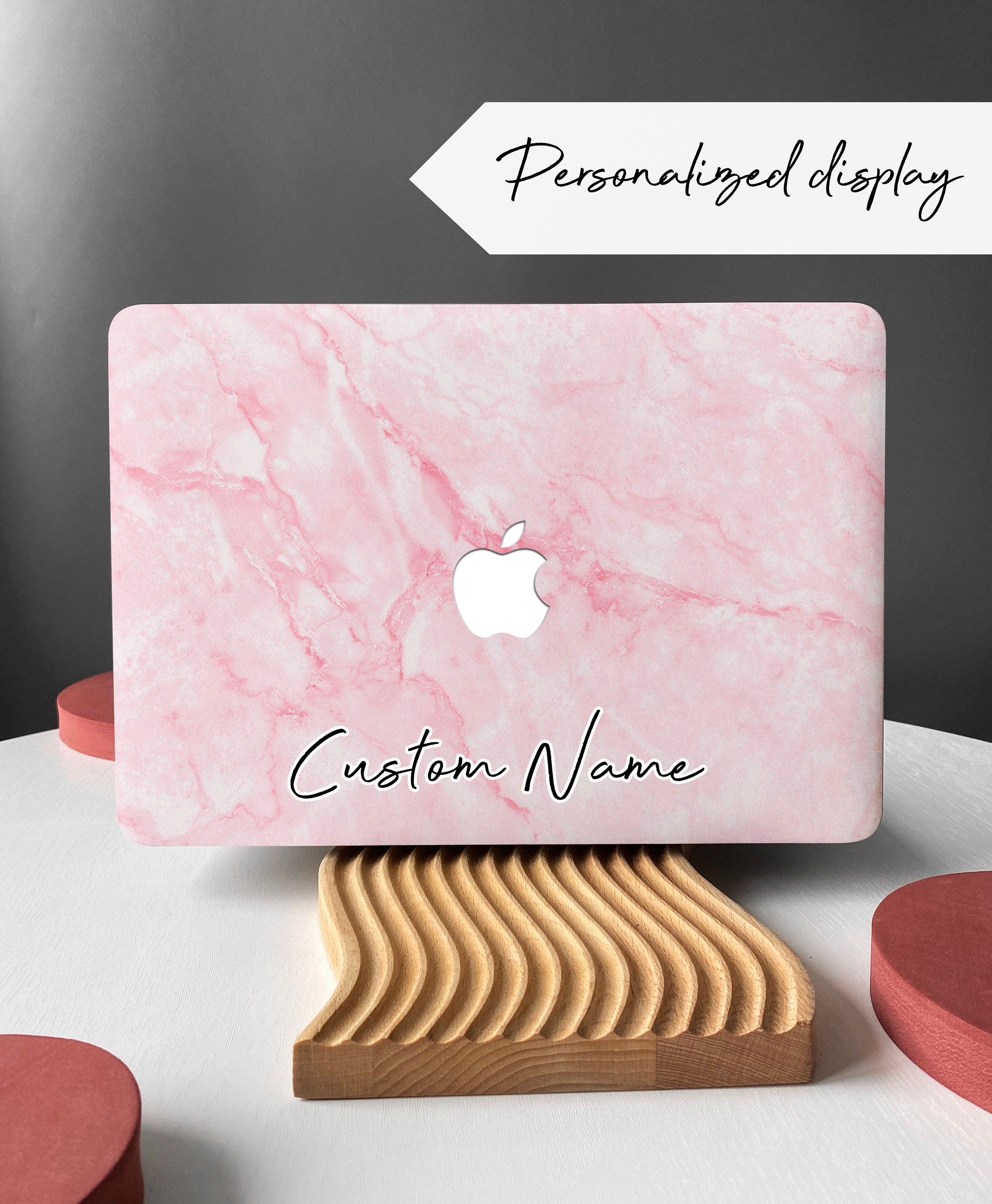Apple MacBook 大理石調シールカバー ピンクケース付 Pink Marble Shell Hard Case Cover for MacBook Air 13 MacBook Pro