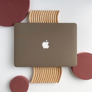 Mocha Shell Hard Case Cover for MacBook Air 13 MacBook Pro 13 16 15 Air 13 12 inch Laptop M2-A2681, A2338 image 1