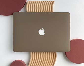 Mocha Shell Hard Case Cover for MacBook Air 13 Macbook Pro 13 16 15 Air 13 12 inch Laptop M2-A2681, A2338